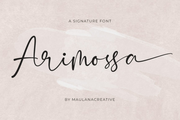 Arimossa Font for Handmade Creations