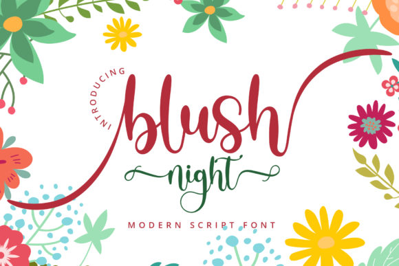 Blush Night: A Timeless Script Font for Handmade Creations