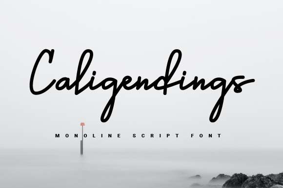 Caligendings: A Handwritten Font for Creative Makers