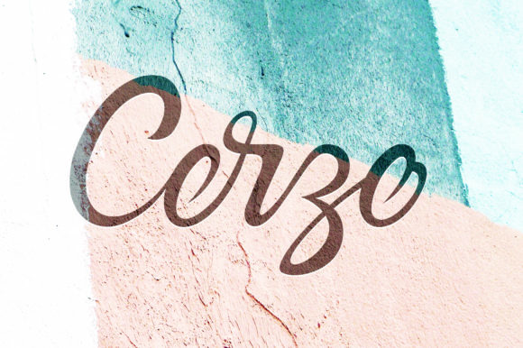 Cerzo: A Script Font for Editorial Elegance