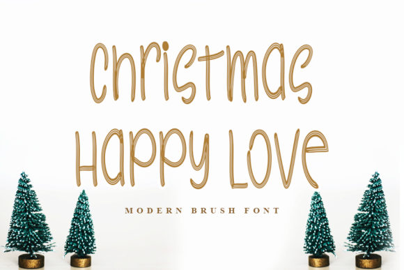 Christmas Happy Love Font for Handmade Creations