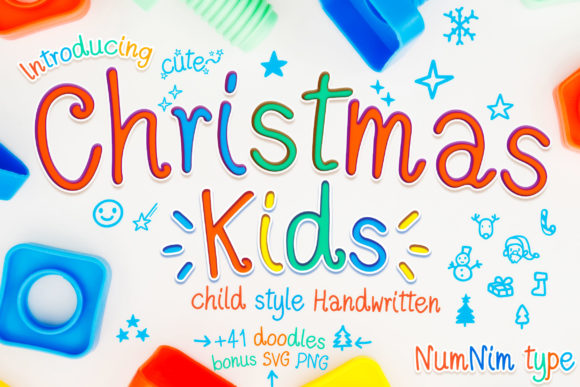 Christmas Kids Font for Digital Design