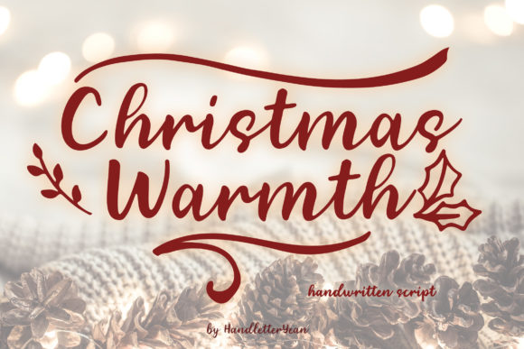 Christmas Warmth Font for Holiday Editorial Design