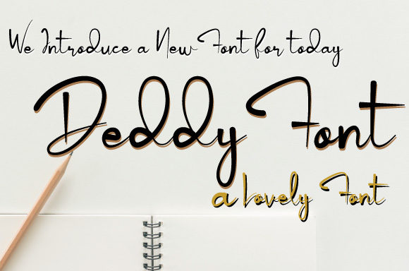Deddy Font for Web Design and Branding