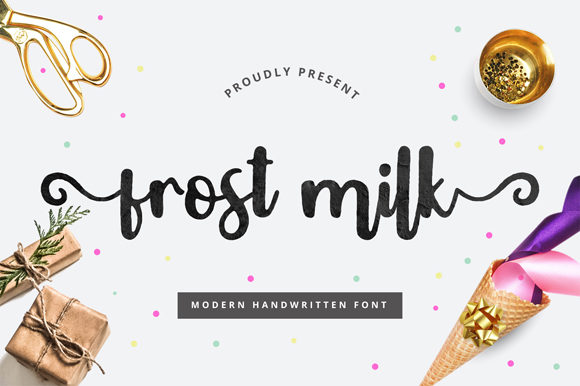 Frost Milk: A Handwritten Font for Modern Web Design