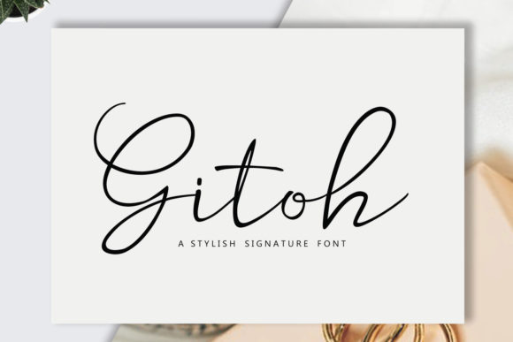 Gitoh: A Handwritten Font for Editorial Design and Branding
