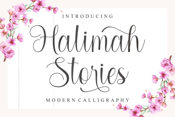 Halimah Stories Font for Business Branding