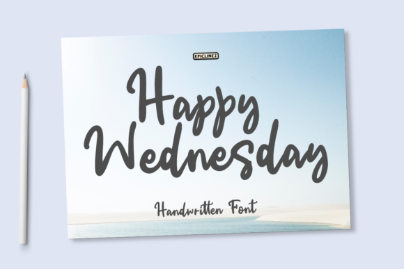 Happy Wednesday: A Handwritten Font for Thoughtful Design