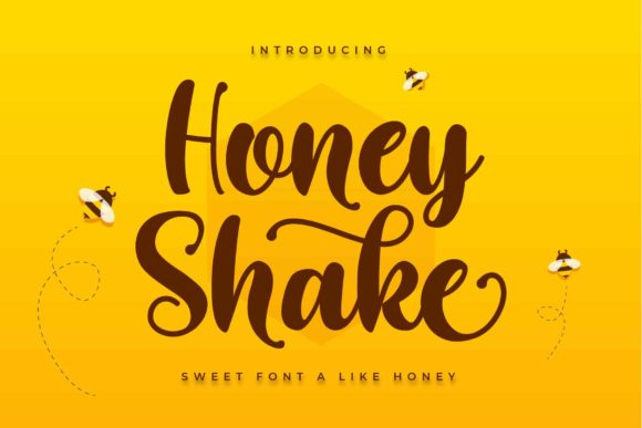 Honey Shake: A Sweet Handwritten Font for Web Design