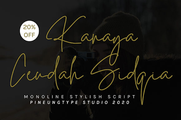 Kanaya Ceudah: A Script Font for Modern Branding