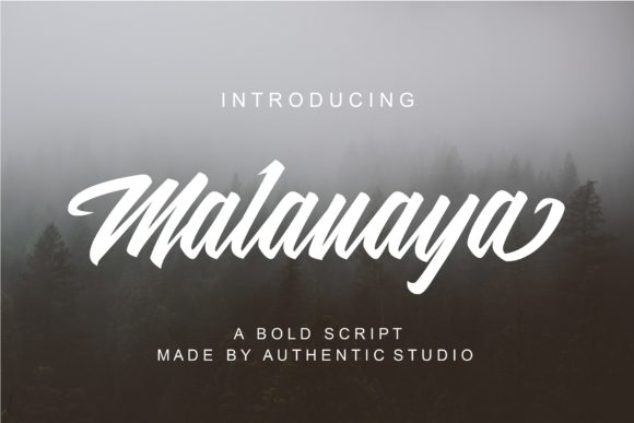 Malanaya: A Bold Script Font for Digital Branding