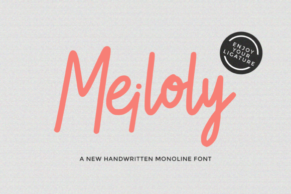 Meiloly: A Sweet Script Font for Handmade Creations