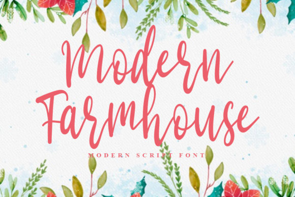 Modern Farmhouse Font for Handmade Creations