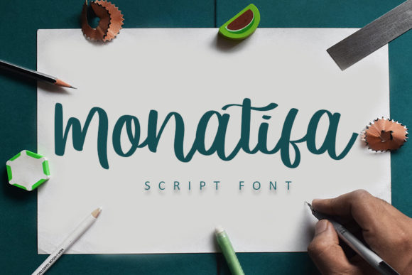 Monatifa: A Natural Handwritten Font for Web Design