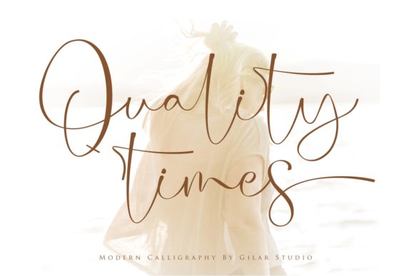 Quality Times: A Romantic Script Font for Editorial Design