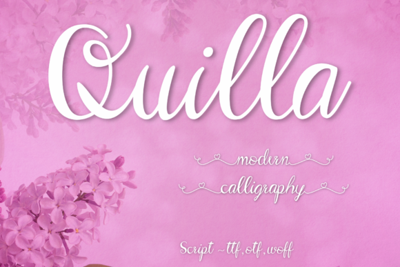 Quilla: A Sweet Handwritten Font for Creative Branding
