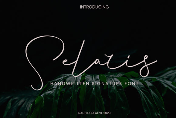 Selaris: A Handwritten Font for Creative Makers