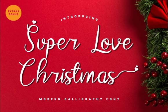 Super Love Christmas: A Romantic Font for Holiday Campaigns
