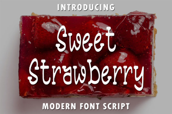 Sweet Strawberry Font Review for Editorial Design