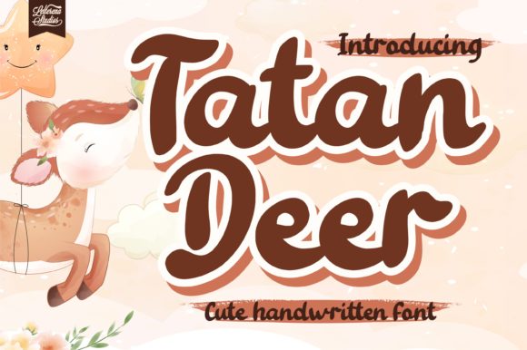 Tatan Deer Font for Web Design: A Playful Display Typeface