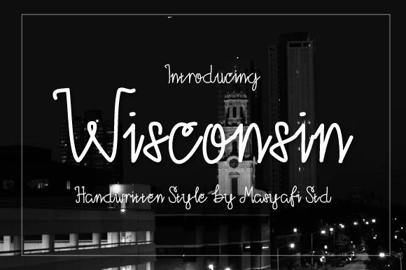 Wisconsin Font for Branding Projects